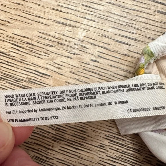 Anthropologie Allihop Ruffle Floral Halter Ruching Tie Waist One-Piece Swimsuit - Picture 11 of 13